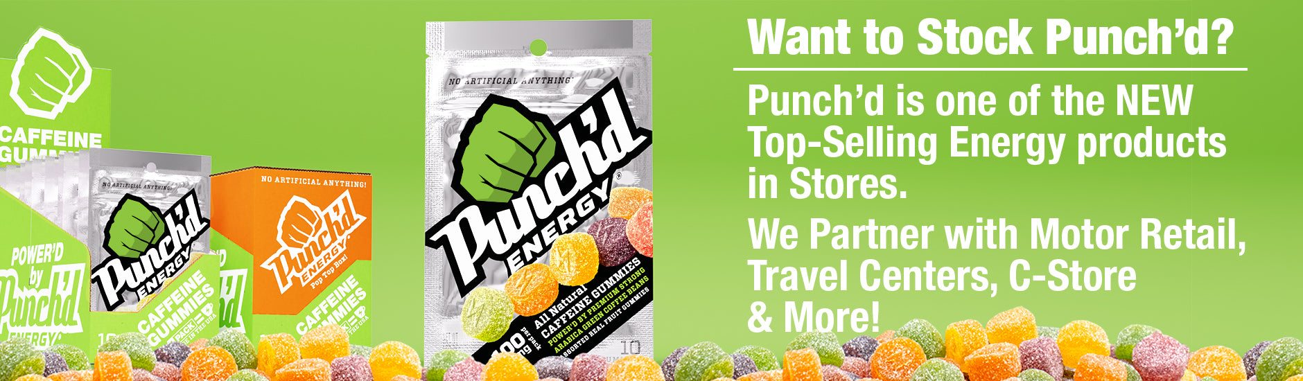 Punch'd Energy is one of the NEW Top-Selling Energy Products in Stores.